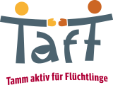 Logo: TafF - Tamm aktiv für Flüchtlinge